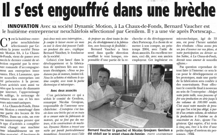 la presse parle de nous en 2005