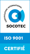 Certifié ISO 9001 SOCOTEC — voir notre certificat